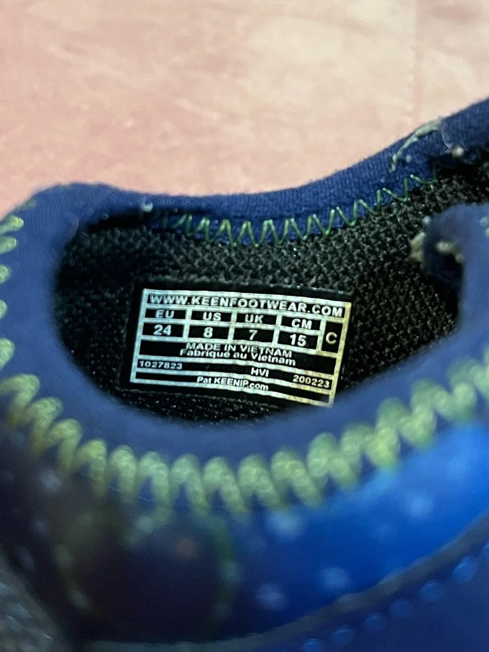 Keen toddler speed hound Navy Blue Velcro sneakers - Picture 6 of 6